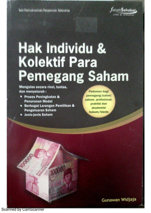 Hak Individu & Kolektif Para Pemegang Saham