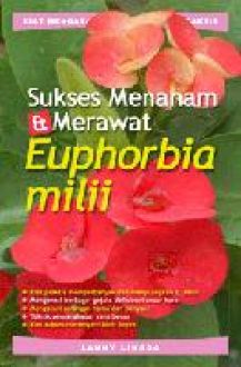 sukses menanam dan merawat euporbia milii